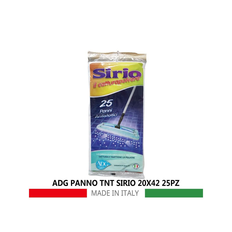 ADG 100 Panni catturapolvere casa elettrostatico polvere 20x42cm Pa...