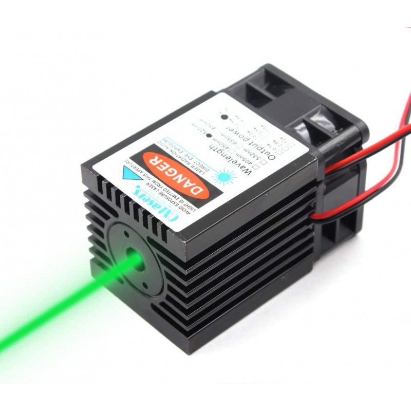 Hongu Modulo diodo laser verde industriale 532 nm 50 mW 12V punto p...