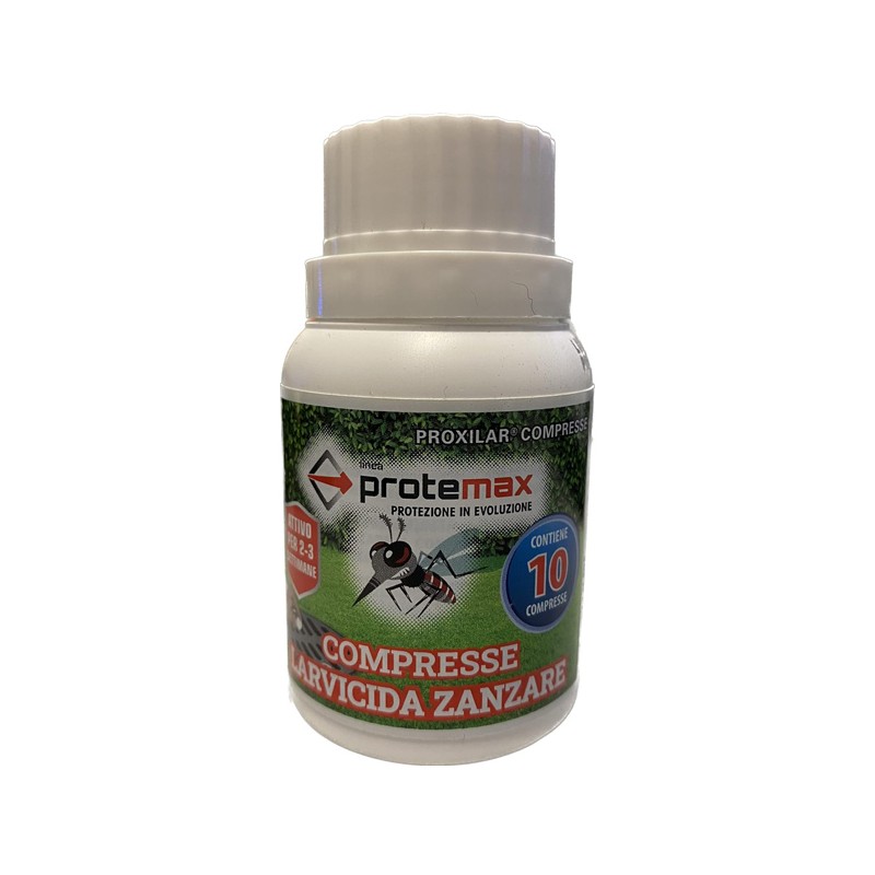 Insetticida In 10 Compresse Concentrato Larve Zanzare Pozzetti Tombini Protemax