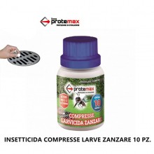 Insetticida In 10 Compresse Concentrato Larve Zanzare Pozzetti Tombini Protemax