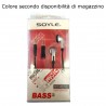 PP cuffie in ear cavo jack 3,5 mm cuffiette sport semplici smartphone cellulare