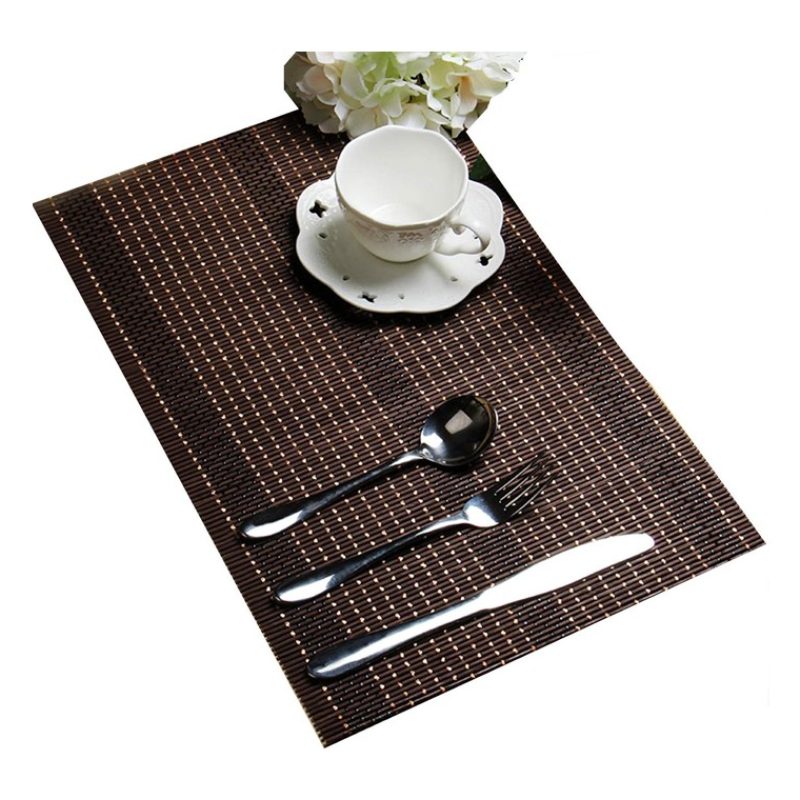 WeHome Set 5 tovagliette tovaglie in bambù legno 30x45 cm colazione...