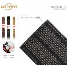 Set 5 tovagliette tovaglie in bambù legno 30x45 cm colazione cucina tavola sushi