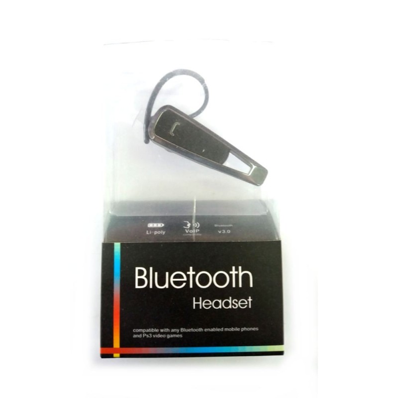 Auricolare bluetooth LC810 archetto in ear tasto risposta interno orecchio