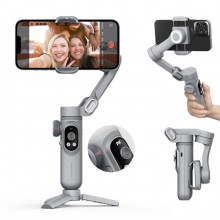 Stabilizzatore A 3 Assi Per Smartphone Con Treppiede Gimbal luce led bluetooth