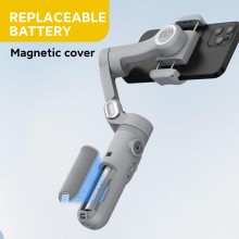 Stabilizzatore A 3 Assi Per Smartphone Con Treppiede Gimbal luce led bluetooth