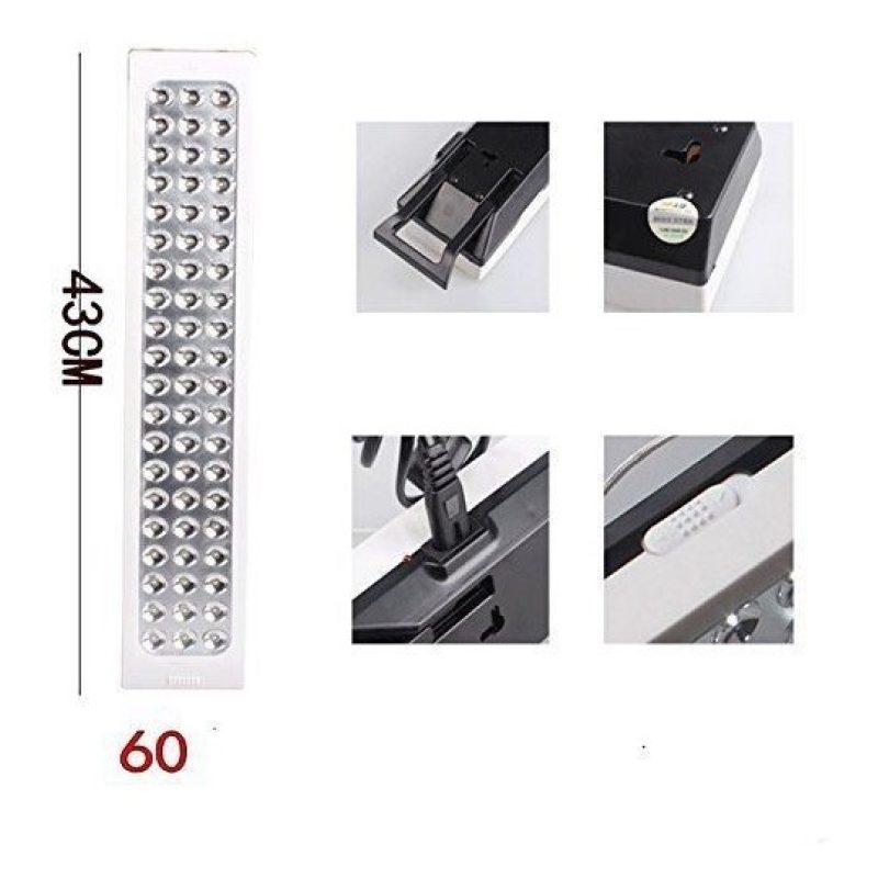 7018-A Lampada ricaricabile 60 LED portatile torcia luce 3200mAh 60W luce bianca