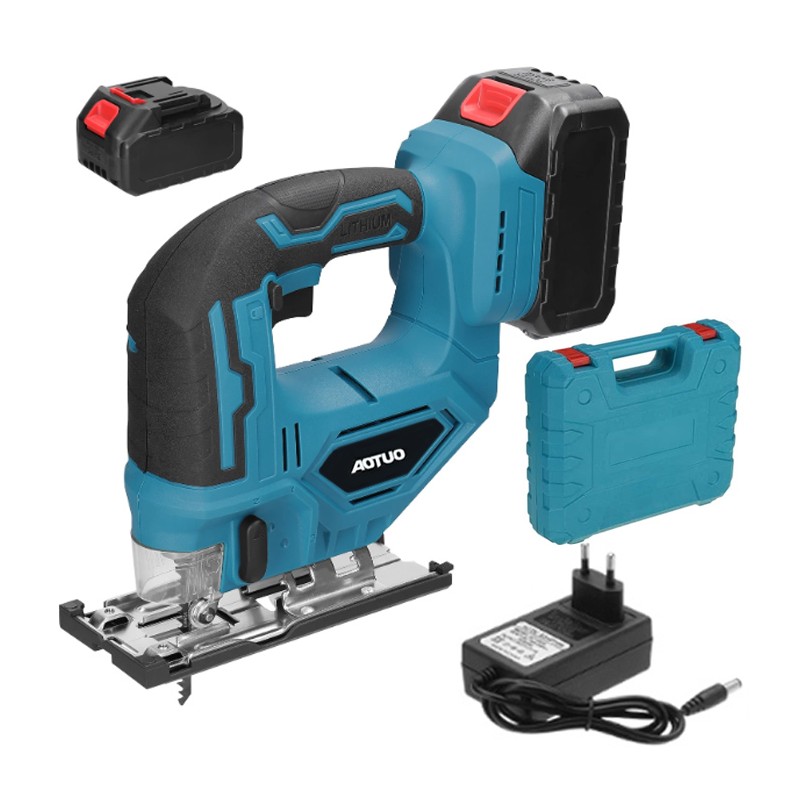 Seghetto alternativo con doppia batteria 48V con valigetta taglio legno plastica