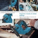 Seghetto alternativo con doppia batteria 48V con valigetta taglio legno plastica