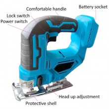 Seghetto alternativo con doppia batteria 48V con valigetta taglio legno plastica