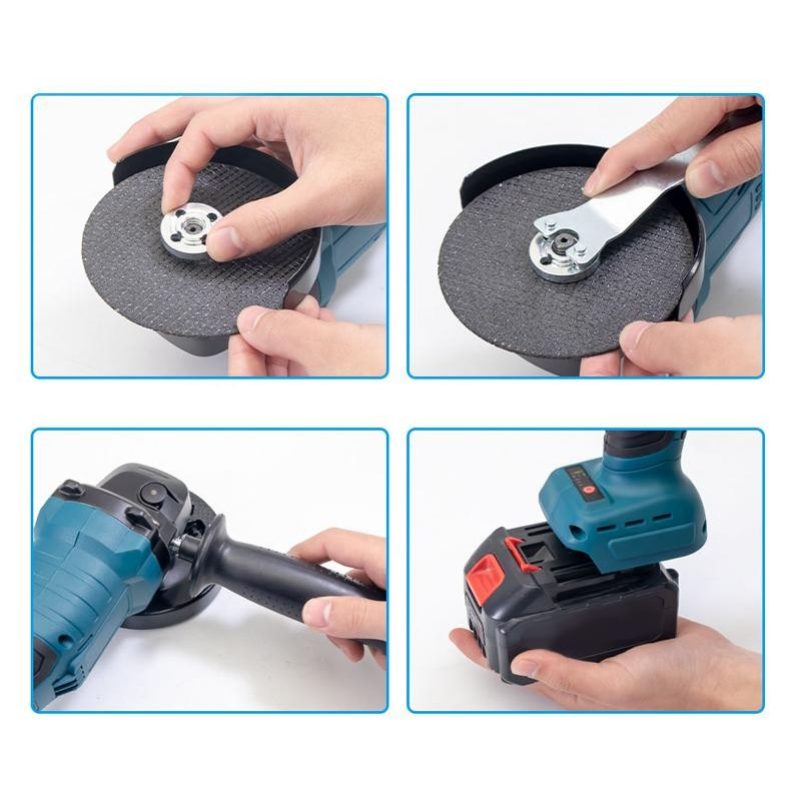 Aotuo Smerigliatrice Angolare a doppia batteria 48V 100 mm 4Ah moto...