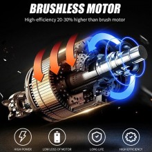 Smerigliatrice Angolare a doppia batteria 48V 100 mm 4Ah motore brushless