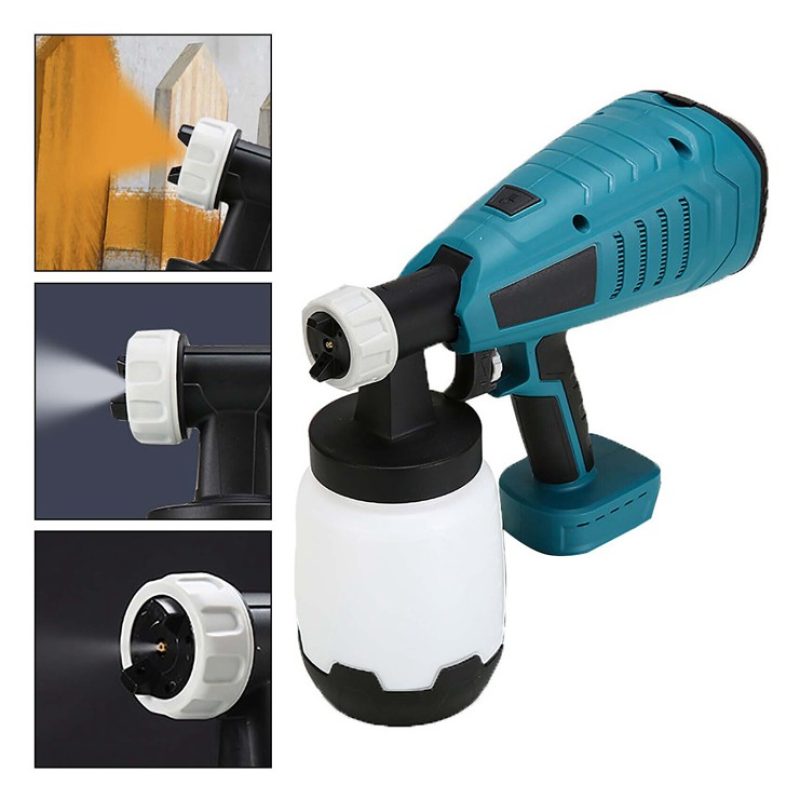 Aotuo Pistola a spruzzo per vernice doppia batteria 18V 1000ML pain...