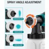Aotuo Pistola a spruzzo per vernice doppia batteria 18V 1000ML pain...