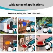 Pistola a spruzzo per vernice doppia batteria 18V 1000ML paint aerografo pittura