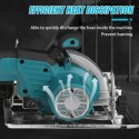Sega circolare manuale a batteria 2x48V motore brushless disco taglio lama 125mm