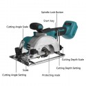 Sega circolare manuale a batteria 2x48V motore brushless disco taglio lama 125mm