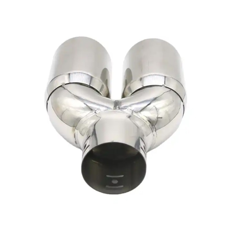 Noia Terminale Terminale Di Scarico TS-72 Codino Marmitta Acciaio Tondo 100mm Auto Terminali