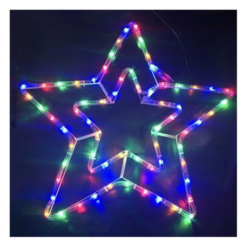 Hongu Stella Con Led Luce multicolore RGB 56cm Decorazione Natale l...