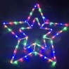 Hongu Stella Con Led Luce multicolore RGB 56cm Decorazione Natale l...