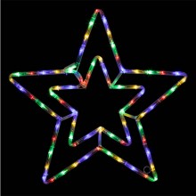 Stella Con Led Luce multicolore RGB 56cm Decorazione Natale luminosa addobbi