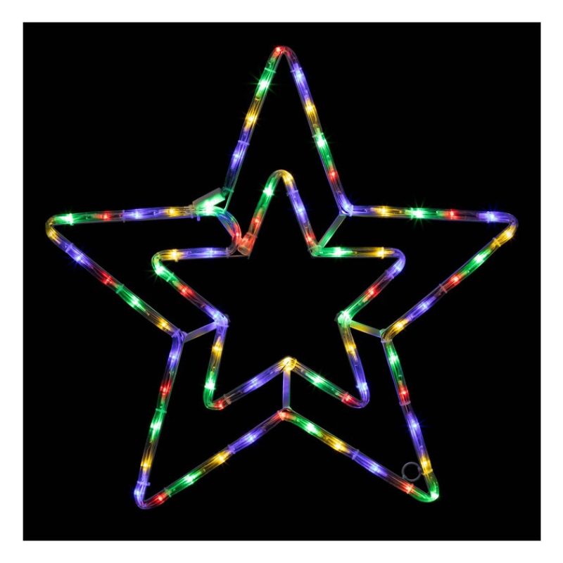 Hongu Stella Con Led Luce multicolore RGB 56cm Decorazione Natale l...