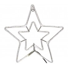 Stella Con Led Luce multicolore RGB 56cm Decorazione Natale luminosa addobbi