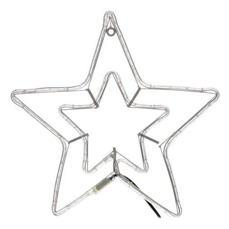 Hongu Stella luminosa natalizia bianco caldo stellina uso esterno n...