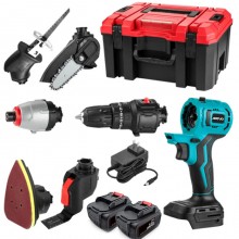 Utensile Multifunzione 7 in 1 Trapano Seghetto Sega levigatrice avvitatore 750W