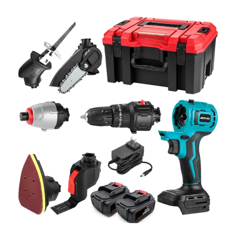 Utensile Multifunzione 7 in 1 Trapano Seghetto Sega levigatrice avvitatore 750W