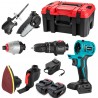 Aotuo Utensile Multifunzione 7 in 1 Trapano Seghetto Sega levigatri...