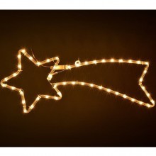 Stella cadente cometa grande di natale Esterno Luce calda LED addobbi natalizi