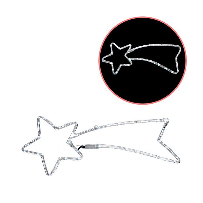Stella cadente cometa grande natale Esterno Luce fredda LED addobbi natalizi