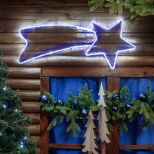 Stella cadente cometa grande natale Esterno Luce fredda LED addobbi natalizi