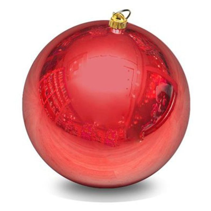 Nataluna 2xPallina di natale 15cm rossa lucido Palla idea regalo ad...