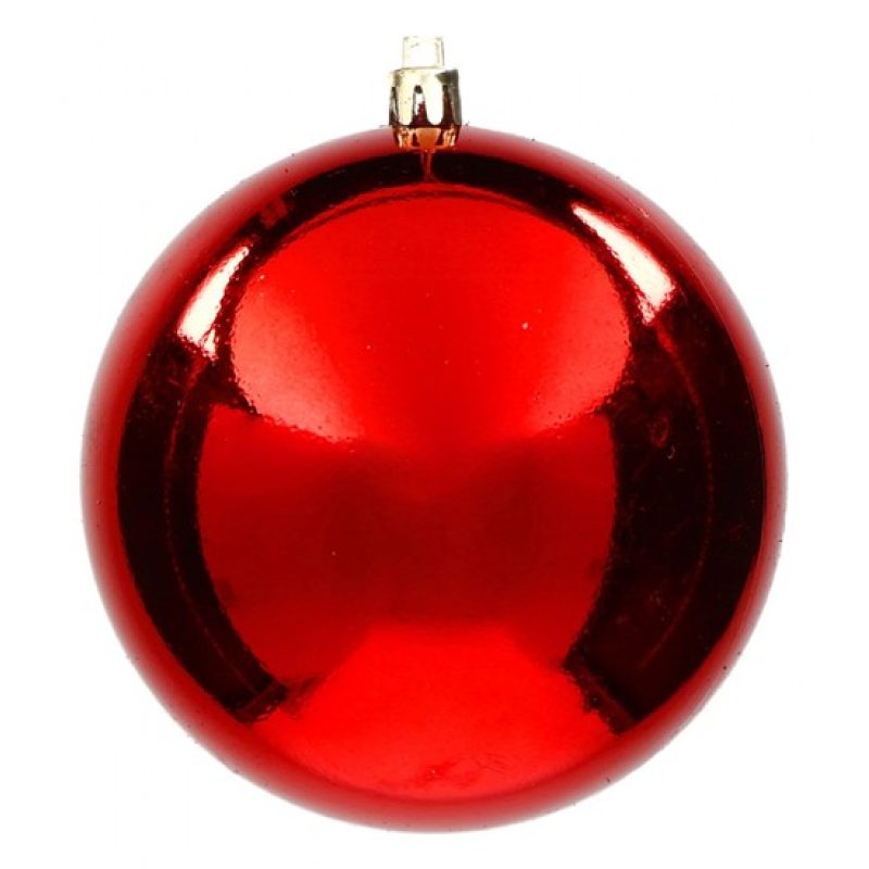 Nataluna 2xPallina di natale 15cm rossa lucido Palla idea regalo ad...