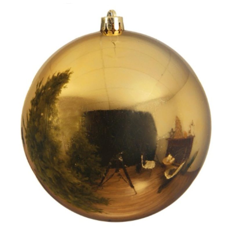 Nataluna Pallina di natale 20cm oro lucido Palla idea regalo addobb...