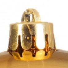 Pallina di natale 15cm oro lucido Palla idea regalo addobbi natalizi albero 2PZ
