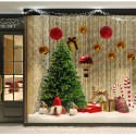 Pallina di natale 15cm oro lucido Palla idea regalo addobbi natalizi albero 2PZ