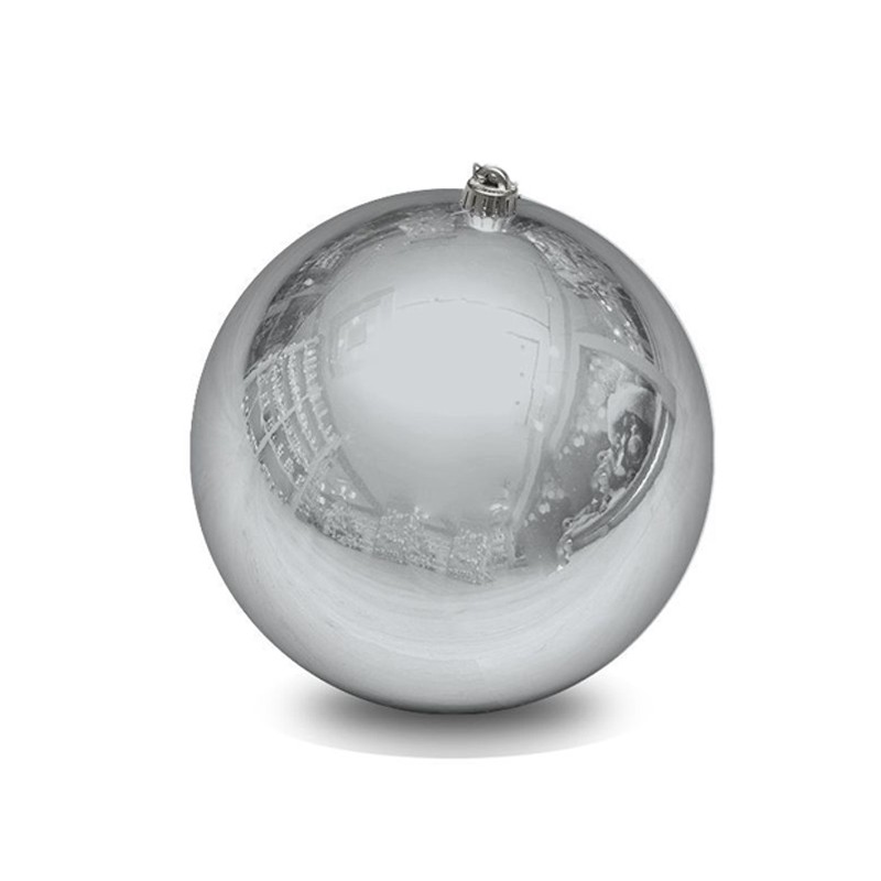 Pallina di natale 20cm argento lucido Palla idea regalo addobbi natalizi albero