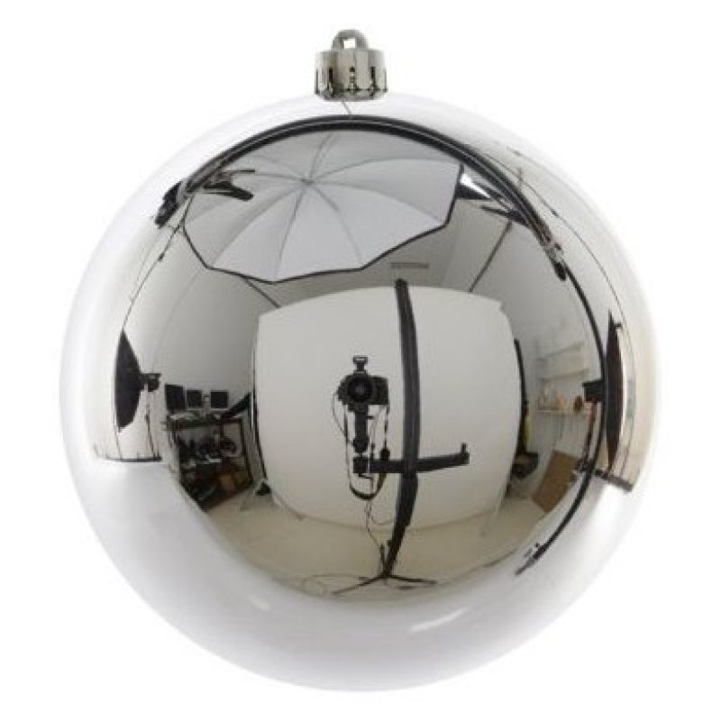 Nataluna Pallina di natale 20cm argento lucido Palla idea regalo ad...