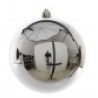 Nataluna Pallina di natale 20cm argento lucido Palla idea regalo ad...