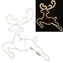 Renna Natalizia 60x70cm Luminosa per Esterno Cervo Natale Led luce Bianco