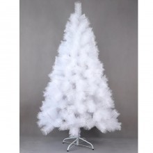 Albero di Natale bianco Artificiale Realistico Supporto in Metallo da 90-180 cm