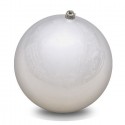 Palline grandi dimensioni 2PZ per decorare alberi natalizi bianco 15cm addobbi