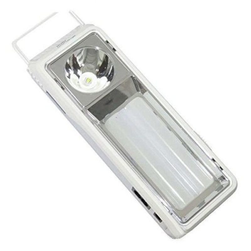 DP-7118 Lampada ricaricabile 6W portatile torcia luce 2400mAh luce bianca