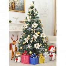 Albero di Natale pino Artificiale Realistico da 120 150 180 210 cm super folto