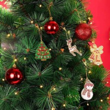 Albero di Natale pino Artificiale Realistico da 60 90 120 150 180 210 cm verde