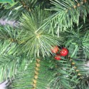 Albero di Natale Artificiale Realistico super folto con bacche 150 180 210 cm