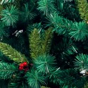 Albero di Natale Artificiale Realistico super folto con bacche 150 180 210 cm